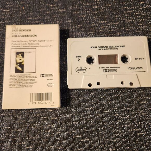 JOHN COUGAR MELLENCAMP Pop Singer CASSETTE TAPE Single Cassingle - Picture 2 of 3